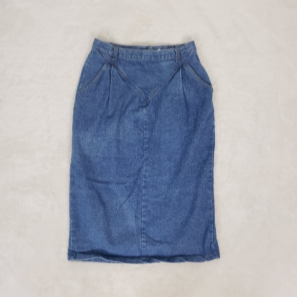 American Profile Midi Denim Skirt - Picture 5 of 13